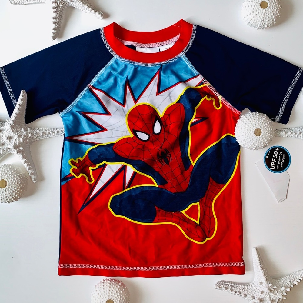 Marvel | spider-man rash guard | NWT | size 4T |